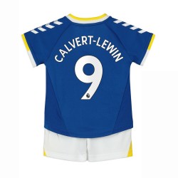 Camisola Everton Dominic Calvert-Lewin 9 Criança Equipamento Primeiro 2021-2022 Manga Curta